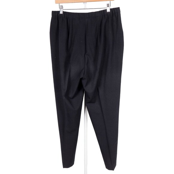 TanJay Petites Dress Pants 14P Womens Black Pleated Career Casual Elastic Waist - Picture 6 of 6